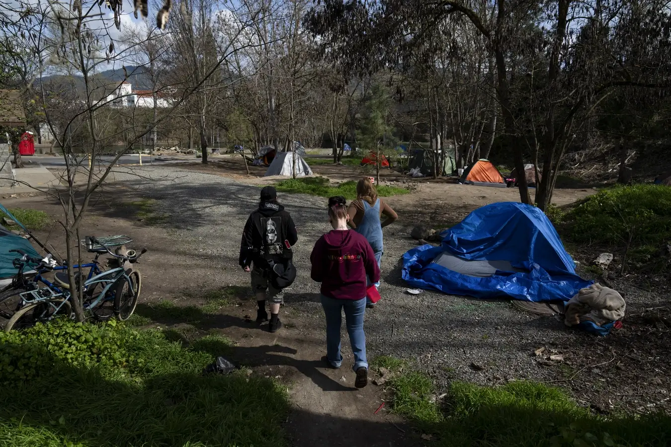 Oregon Rep. Pam Marsh pointed to the pandemic and wildfires in 2020 as events that supercharged homelessness in the state. | Jenny Kane/AP</p>
<p>