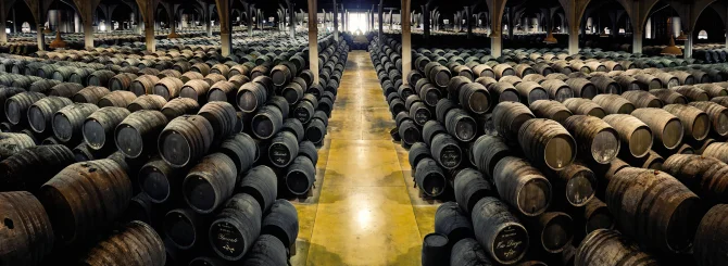 © Vinos de Jerez | The solera system of multi-vintage aging was perfected in Sherry, but it is now being used farther afield.<br />
